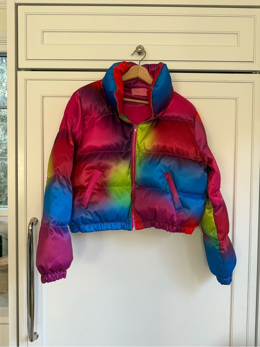 AZALEA WANG Say Hello Ombre Hooded Puffer XL - Picture 4 of 5